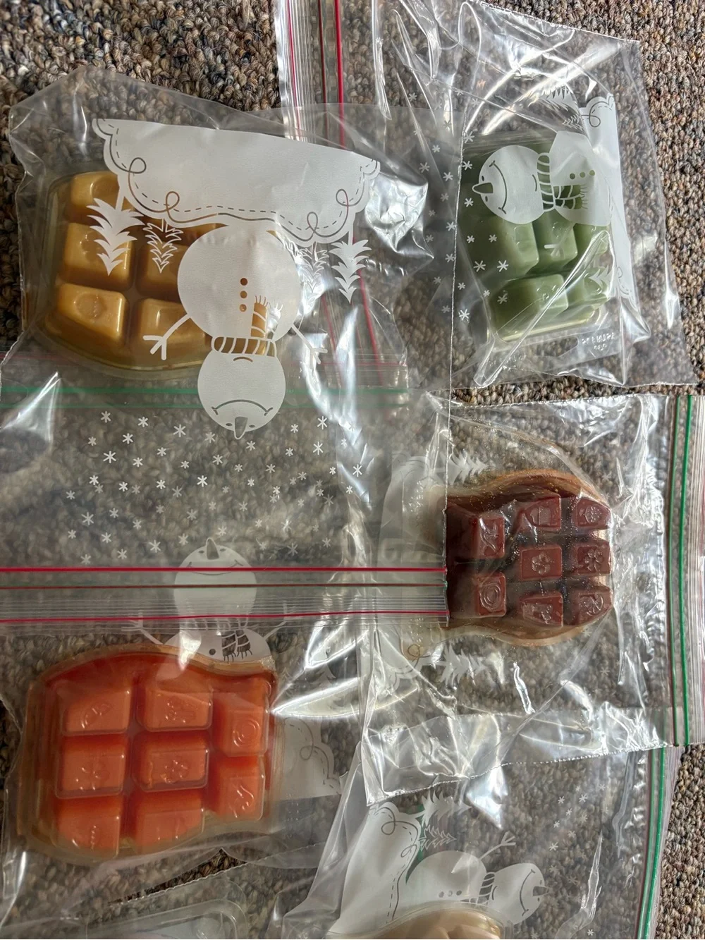 7 Scentsy Wax Melt Bundle Disney Fall Apple Christmas AS IS